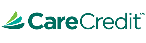 CareCredit logo with green text and a stylized leaf design on the left.